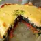 Wunderbarer Auflauf mit Roter Bete, Kartoffeln und Spinat