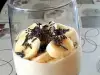 Bananencreme im Becher