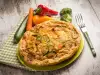 Frittata mit Paprika und Zucchini