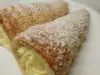 Blätterteigspiralen mit Vanillecreme