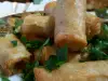 Knusprige Frühlingsrollen mit Gemüse und Hackfleisch