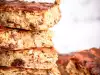 Kürbiskuchen mit Haferflocken und Walnüssen