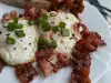 Einfache Spiegeleier mit Speck