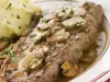 Geschmorte Steaks mit Pilzen