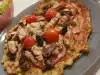 Pizza ohne Mehl mit Blumenkohlteig