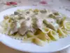 Farfalle mit Hähnchen und Béchamelsoße