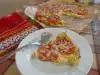 Vegetarische Pizza mit Zucchiniboden