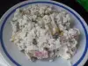 Marokkanischer Salat mit Couscous und Hähnchen