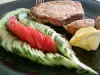 Hackfleischschnitzel mit Beilage