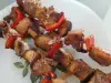 Saftig marinierte Schweinefleischspieße