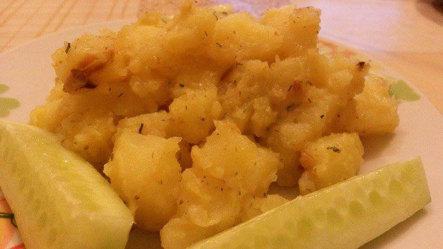 Kartoffeln mit Ingwer und Knoblauch