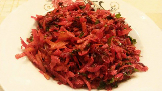 Salat mit Roter Bete