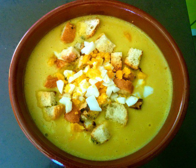 Lauchcremesuppe mit Schmelzkäse