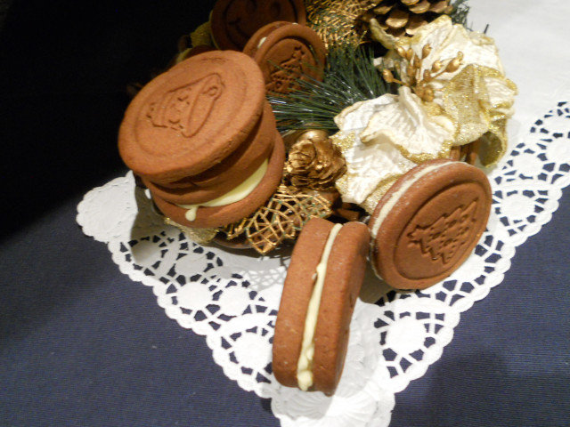 Lebkuchen mit Kakao und weißer Schokolade