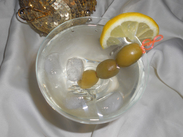 Cocktail mit Wermut und Wodka