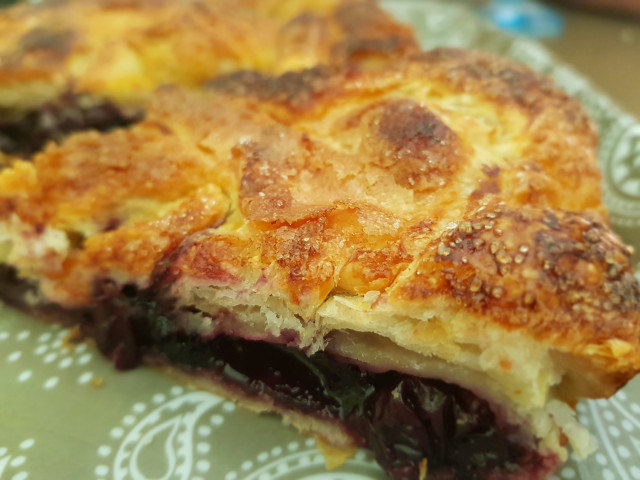 Blätterteig Pie mit Heidelbeeren