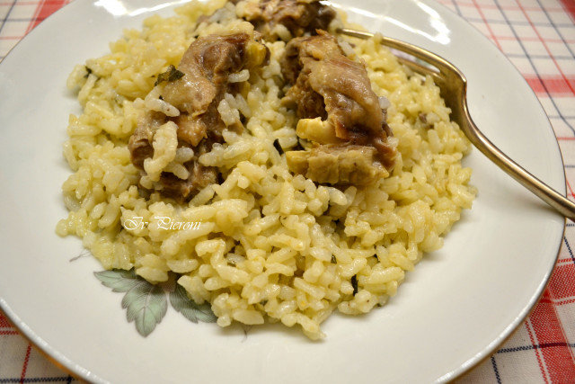 Lammfleisch mit Reis