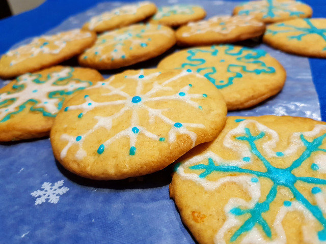 Weihnachtsschneeflocken-Lebkuchen