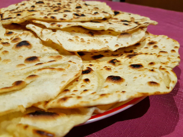 Fladenbrot ohne Sauerteig