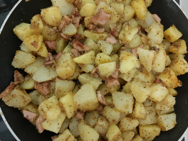 Sautierte Kartoffeln mit Speck