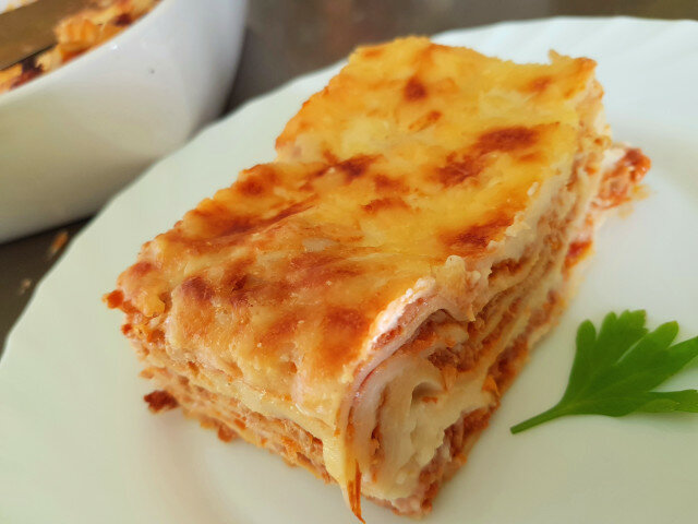 Bolognese Lasagne mit Austernseitlingen