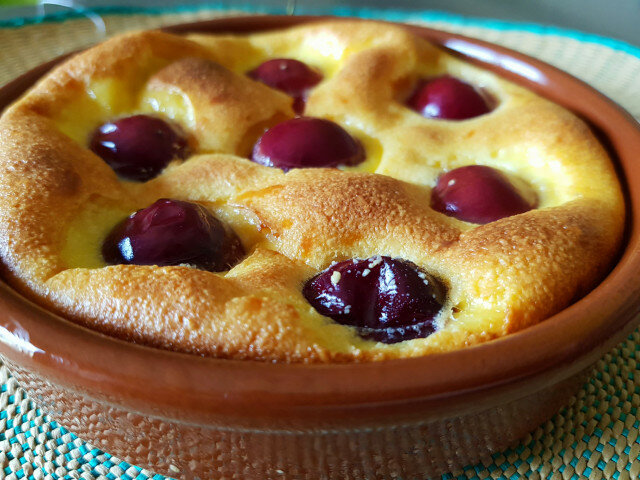 Kirsch Clafoutis ohne Laktose und Gluten