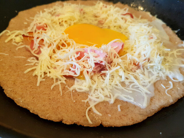 Bretonische Galettes mit Schinken