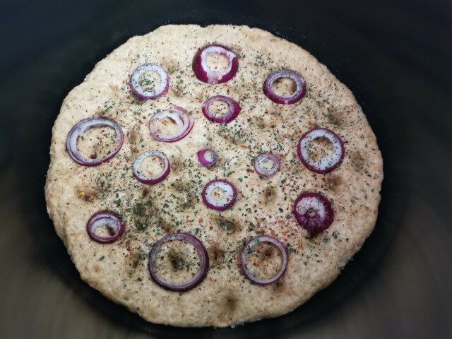 Vollkorn Focaccia im Multicooker