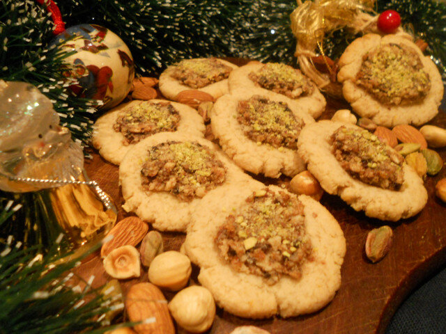Vegane Kekse mit Baklava Geschmack