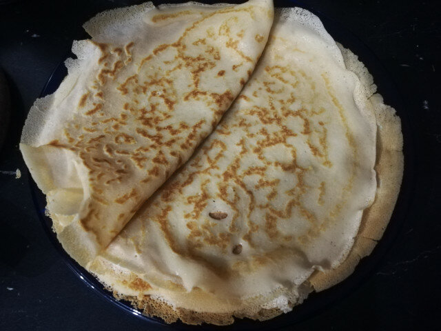 Pfannkuchen mit Eier