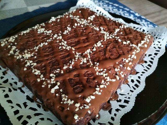 Glutenfreier Karottenkuchen mit Schokolade