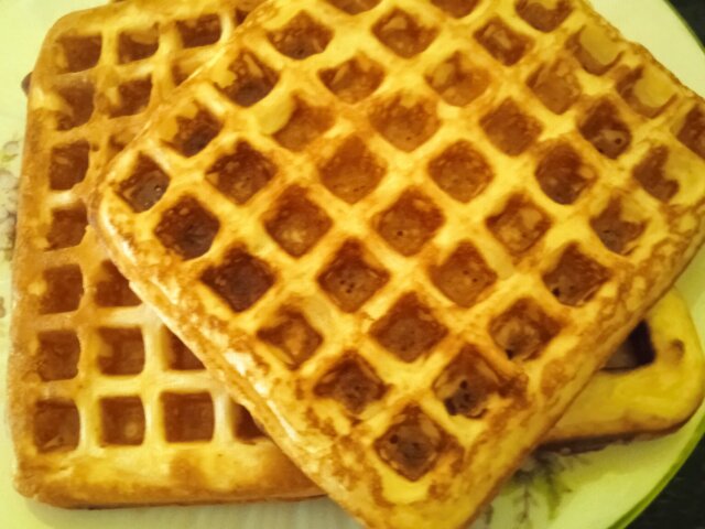 Waffeln mit Joghurt